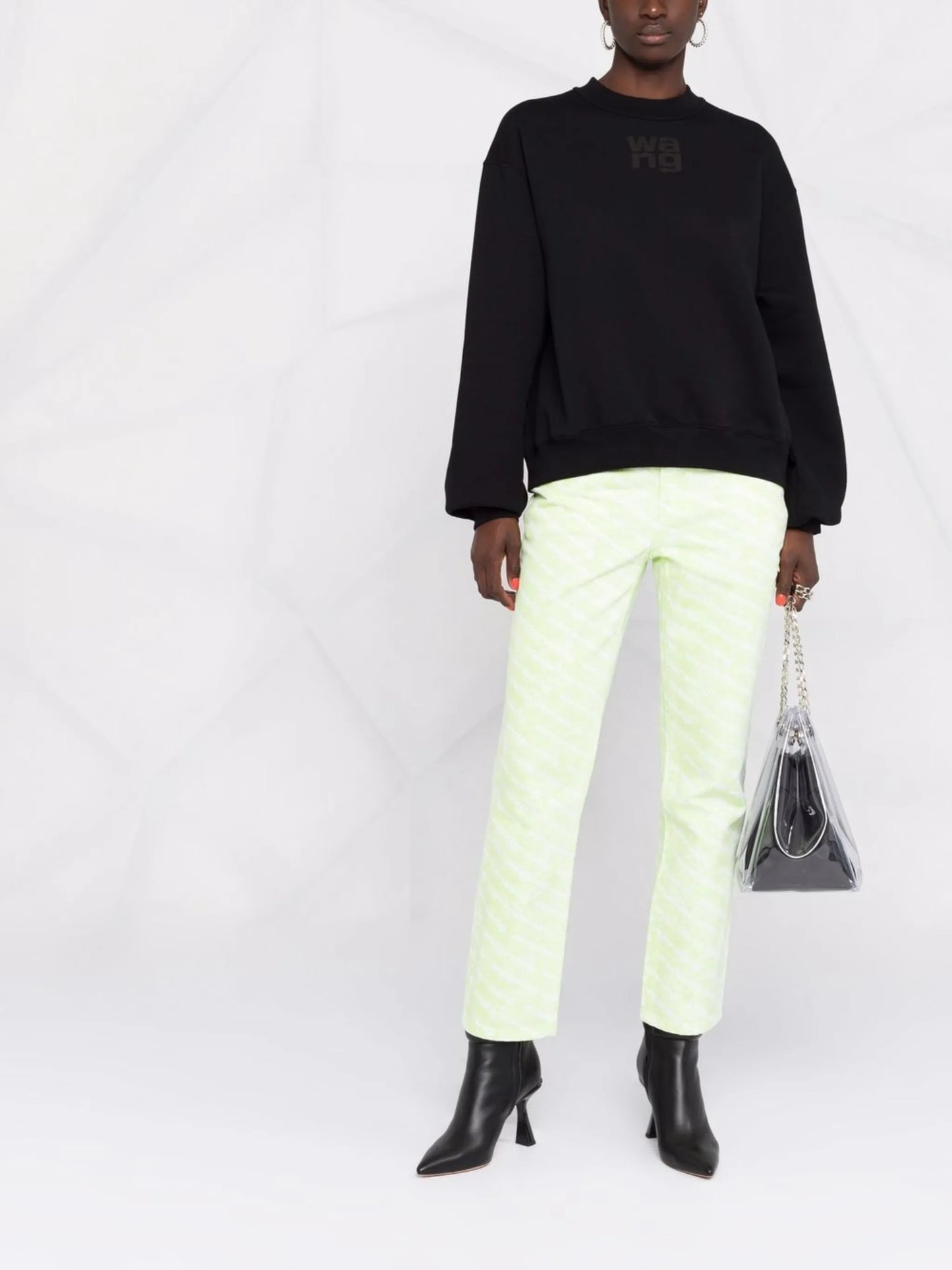 logo-print crew neck sweatshirt