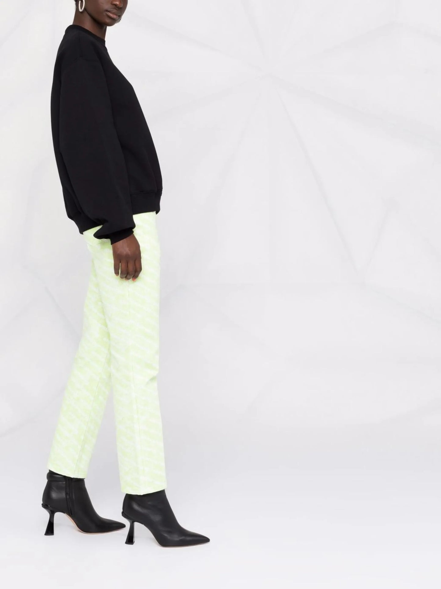 logo-print crew neck sweatshirt