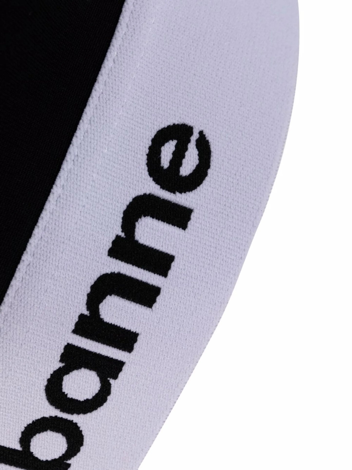 logo-hem U-neck bralette