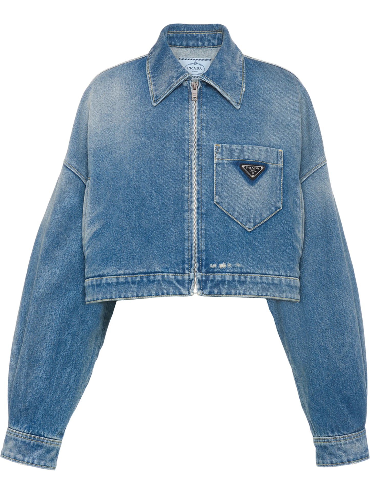 cropped denim jacket