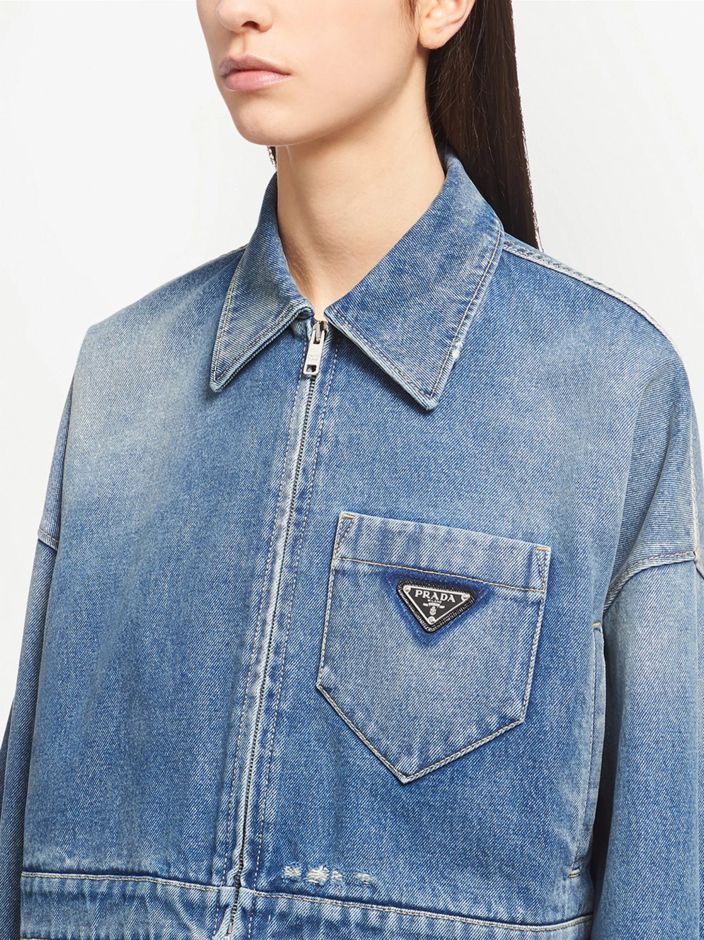 cropped denim jacket