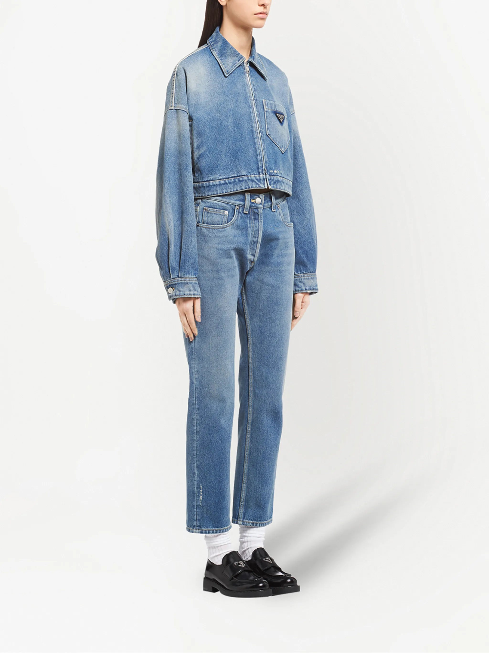 cropped denim jacket