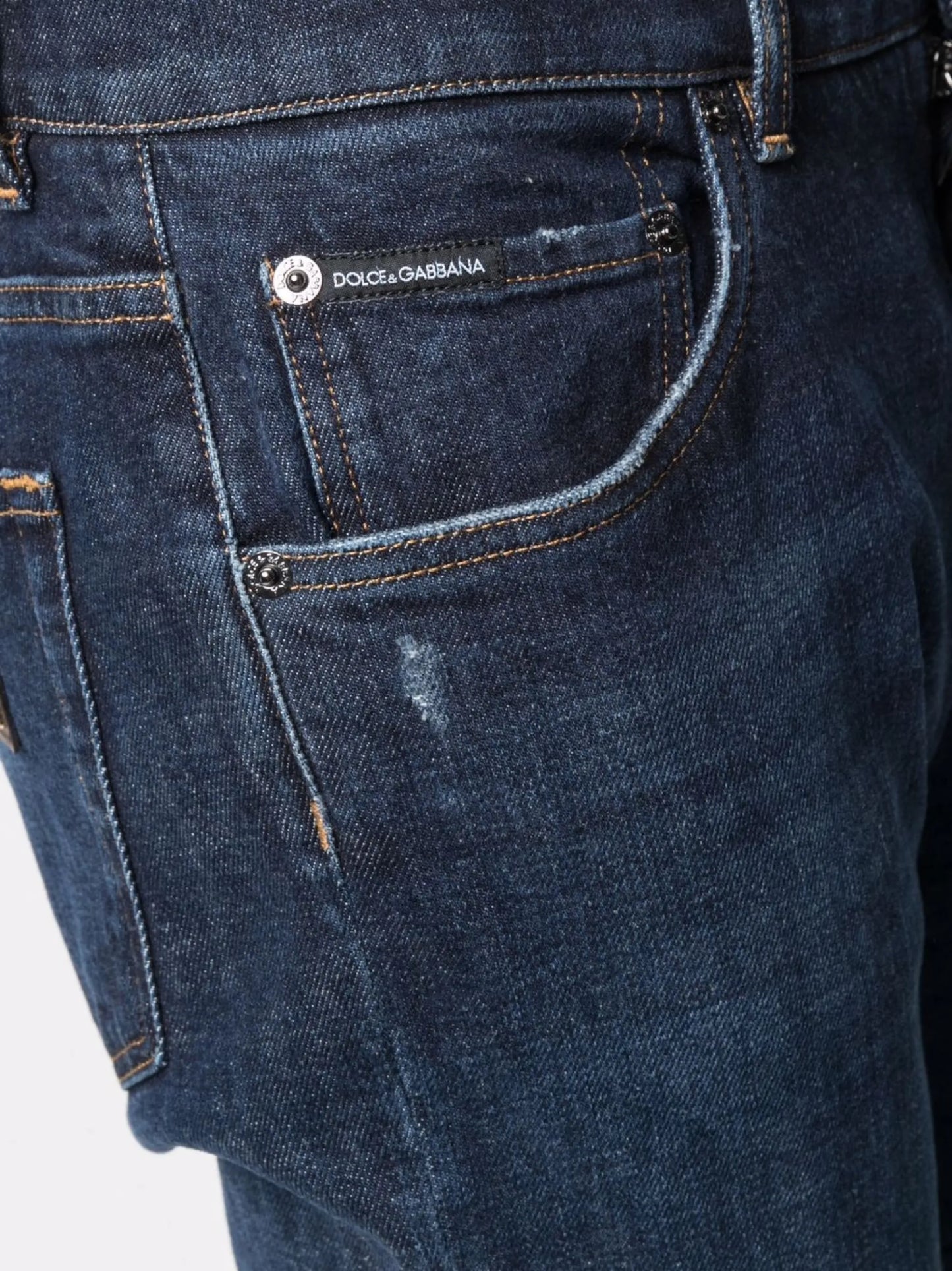 ripped-detail denim jeans