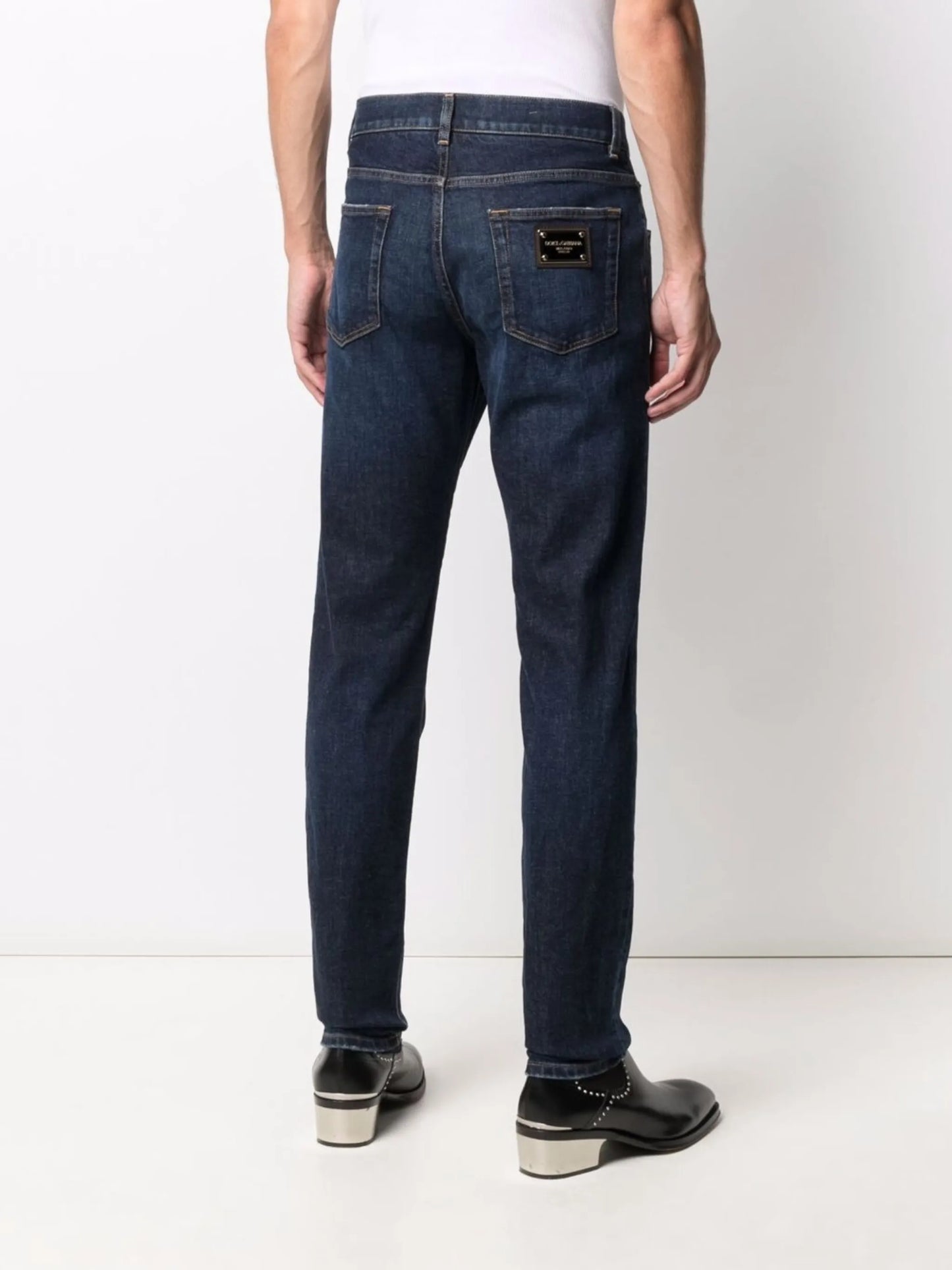 ripped-detail denim jeans
