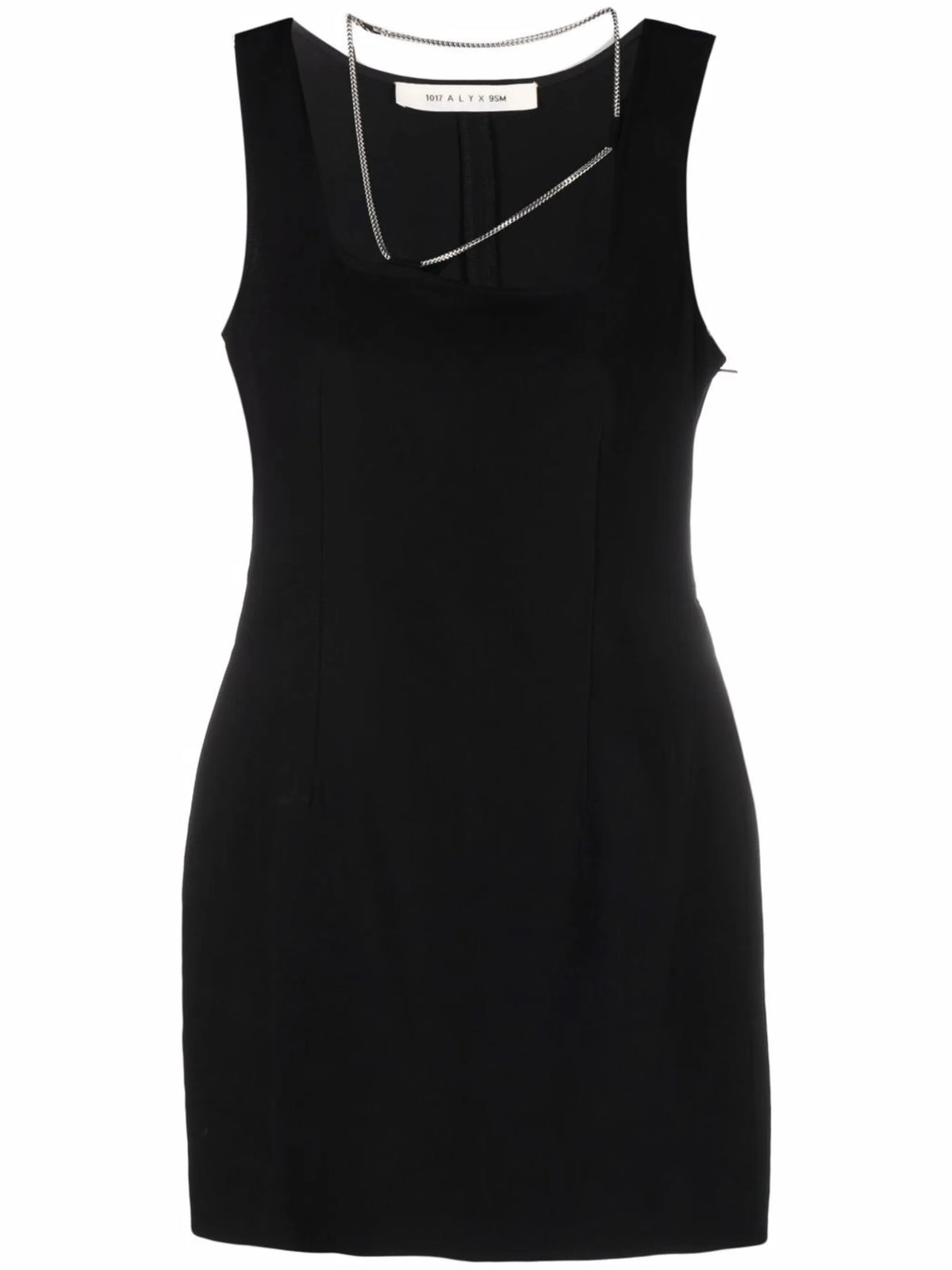 chain trimmed mini dress