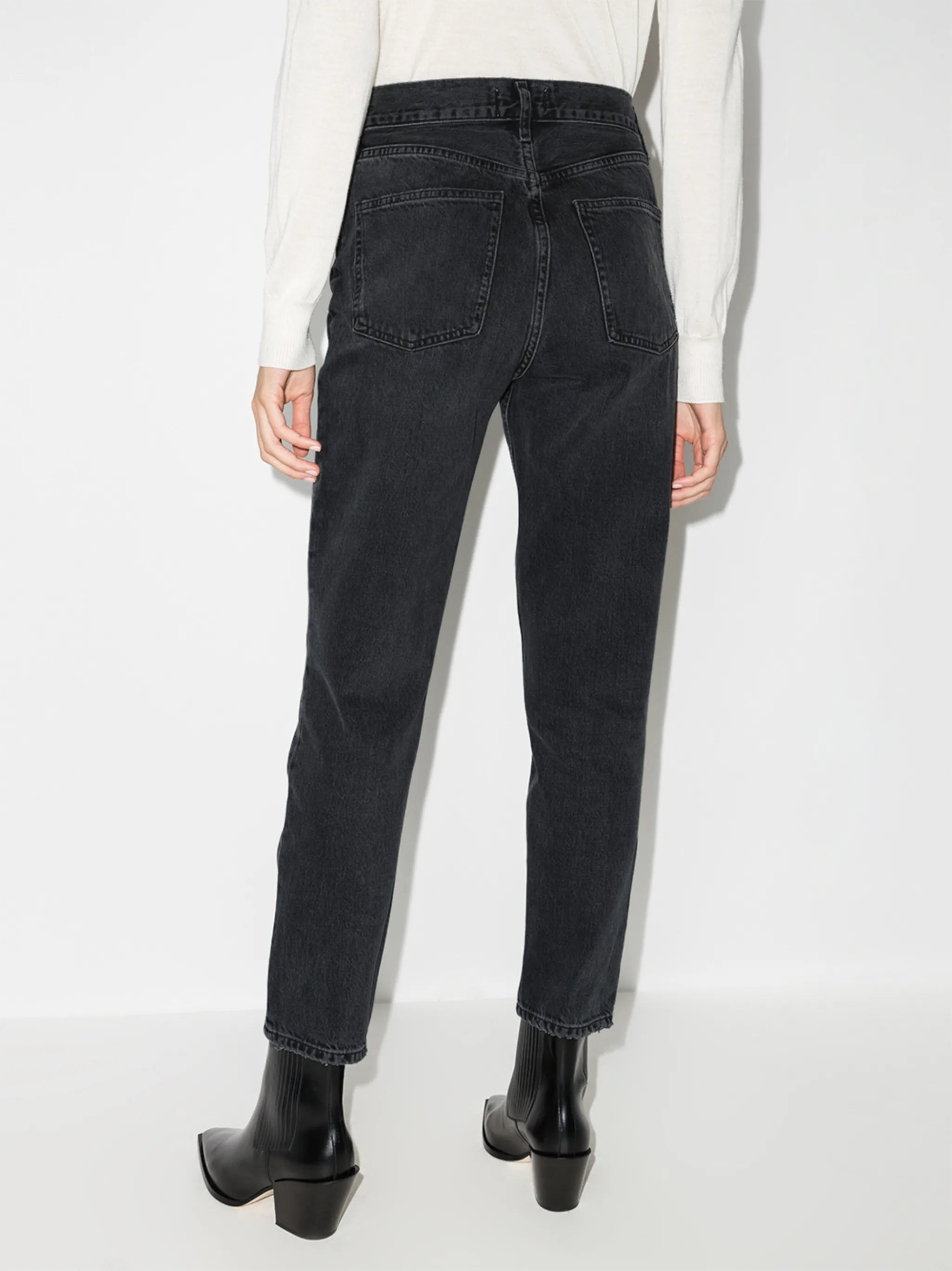 Fen high-rise tapered jeans