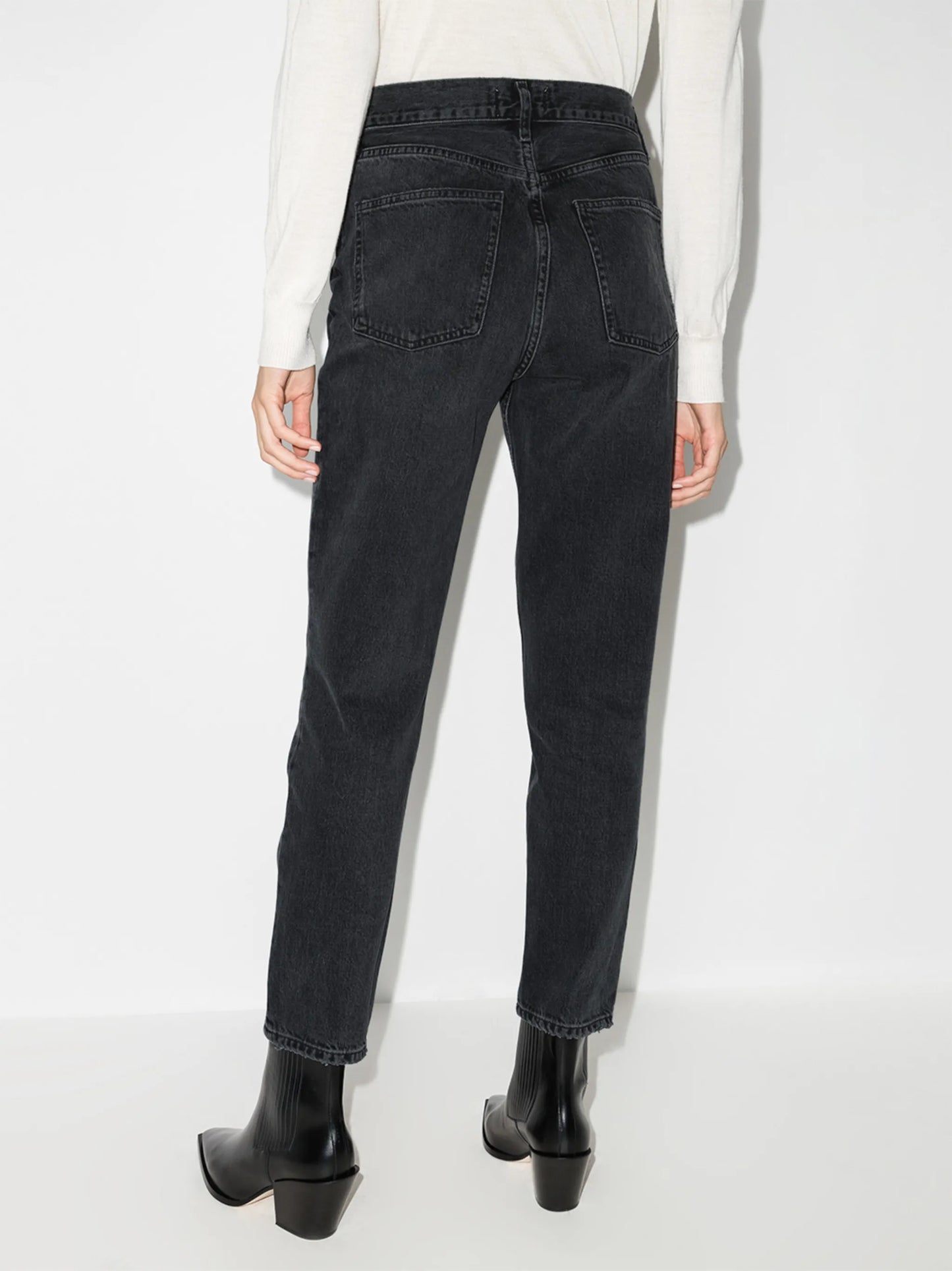 Fen high-rise tapered jeans