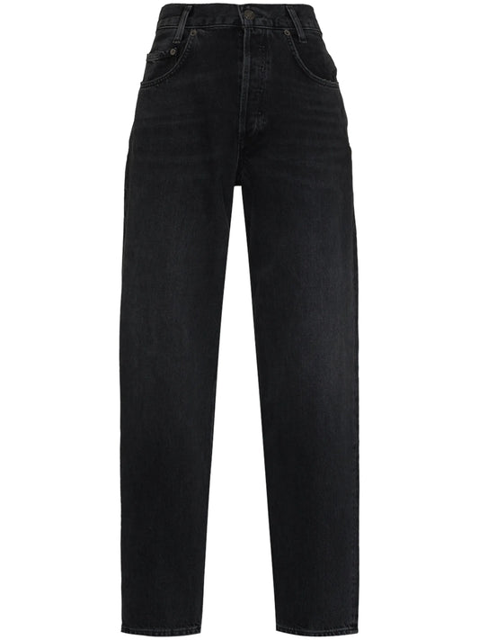 baggy high-rise jeans