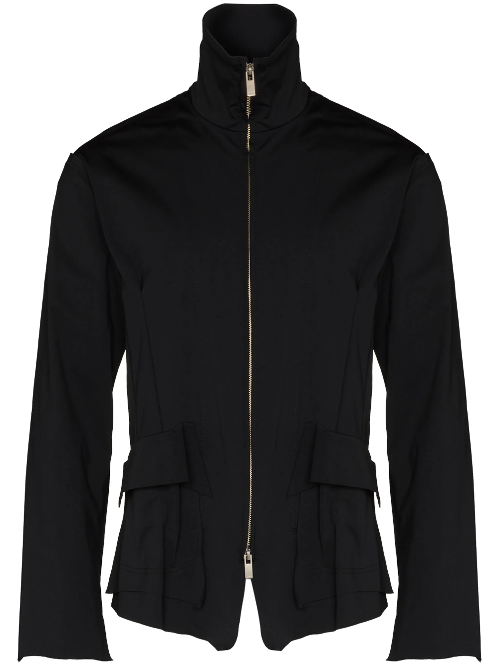 overlapping zipped jacket