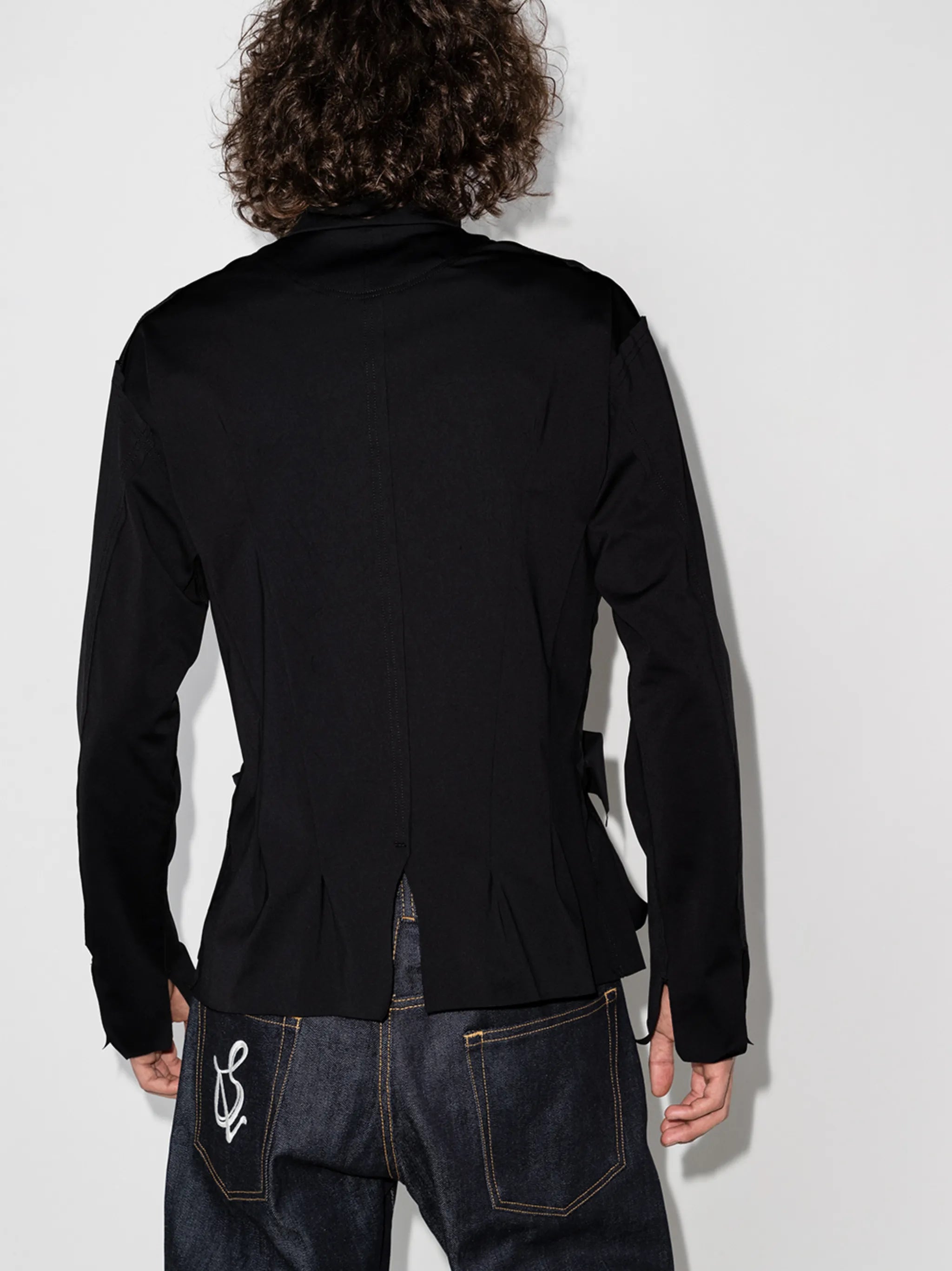 overlapping zipped jacket