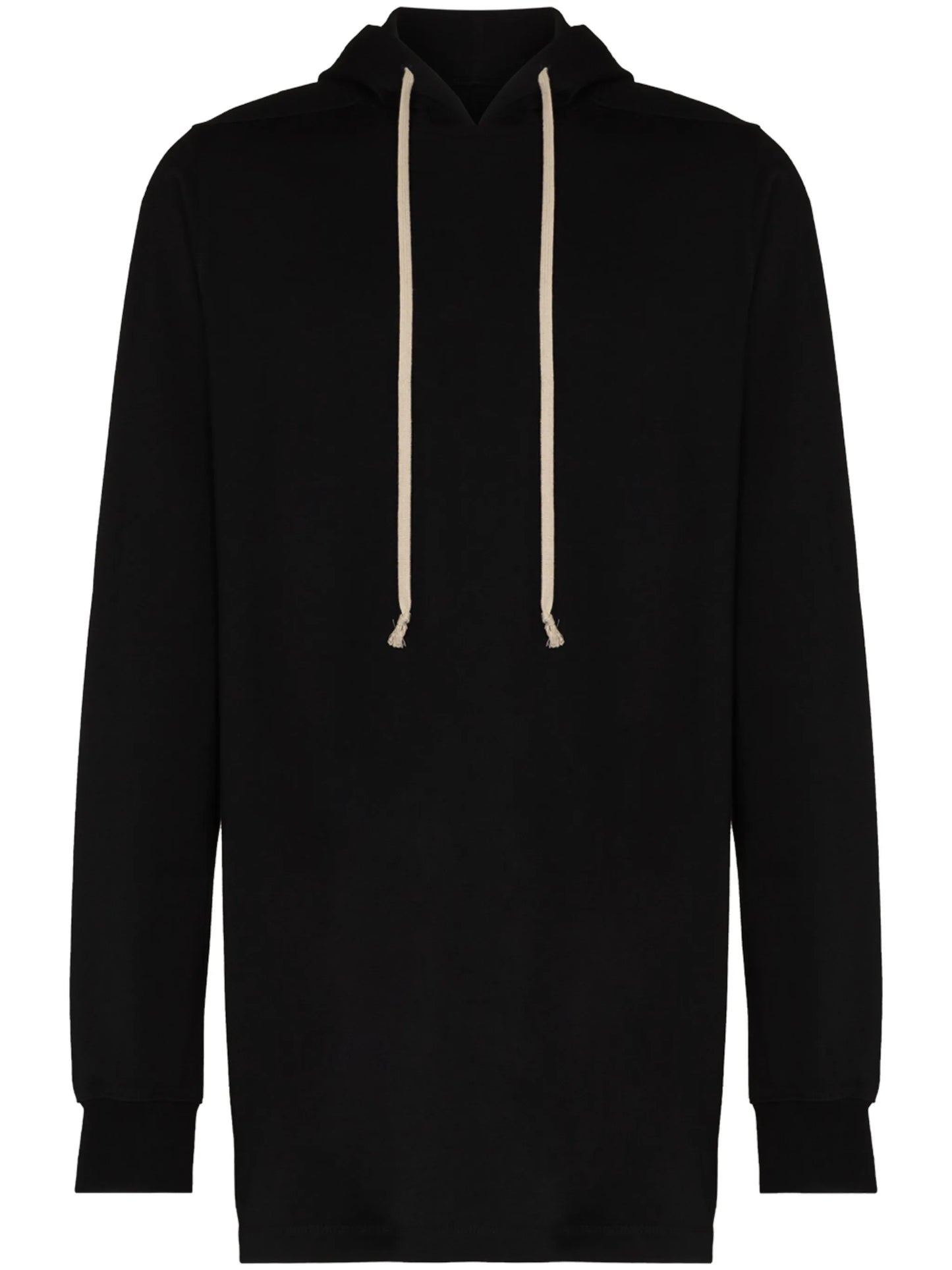 longline cotton hoodie