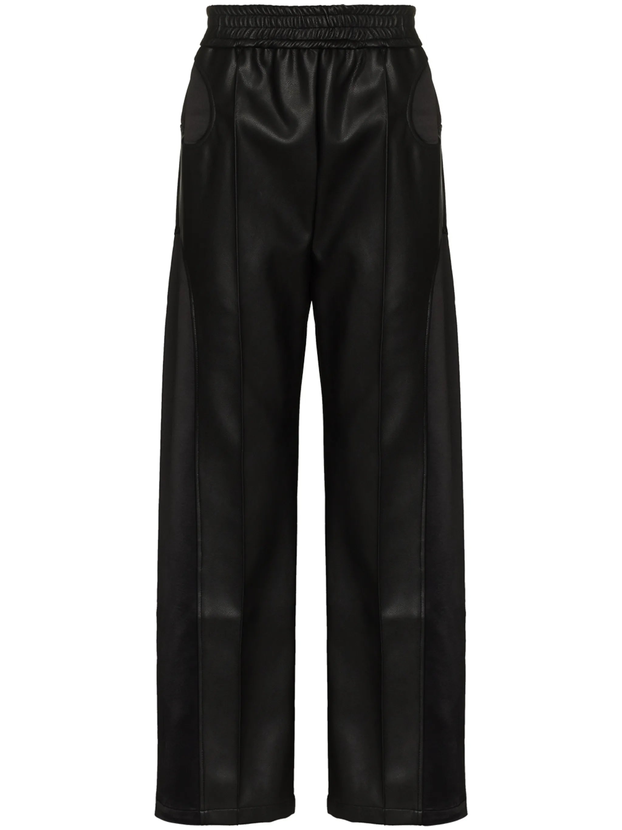 Akron loose-fit faux leather trousers
