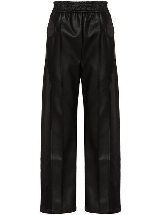 Akron loose-fit faux leather trousers