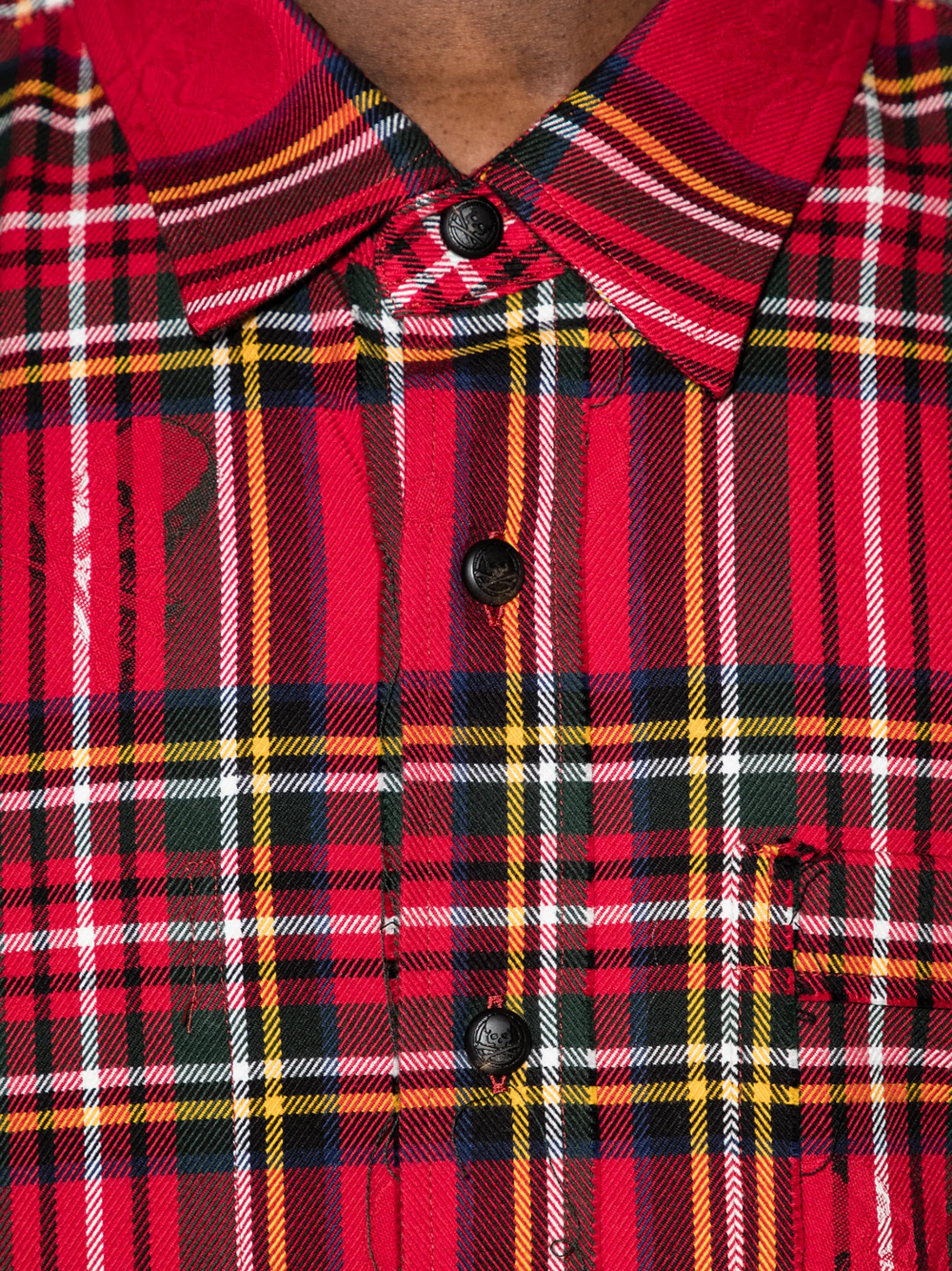 reversible plaid shirt