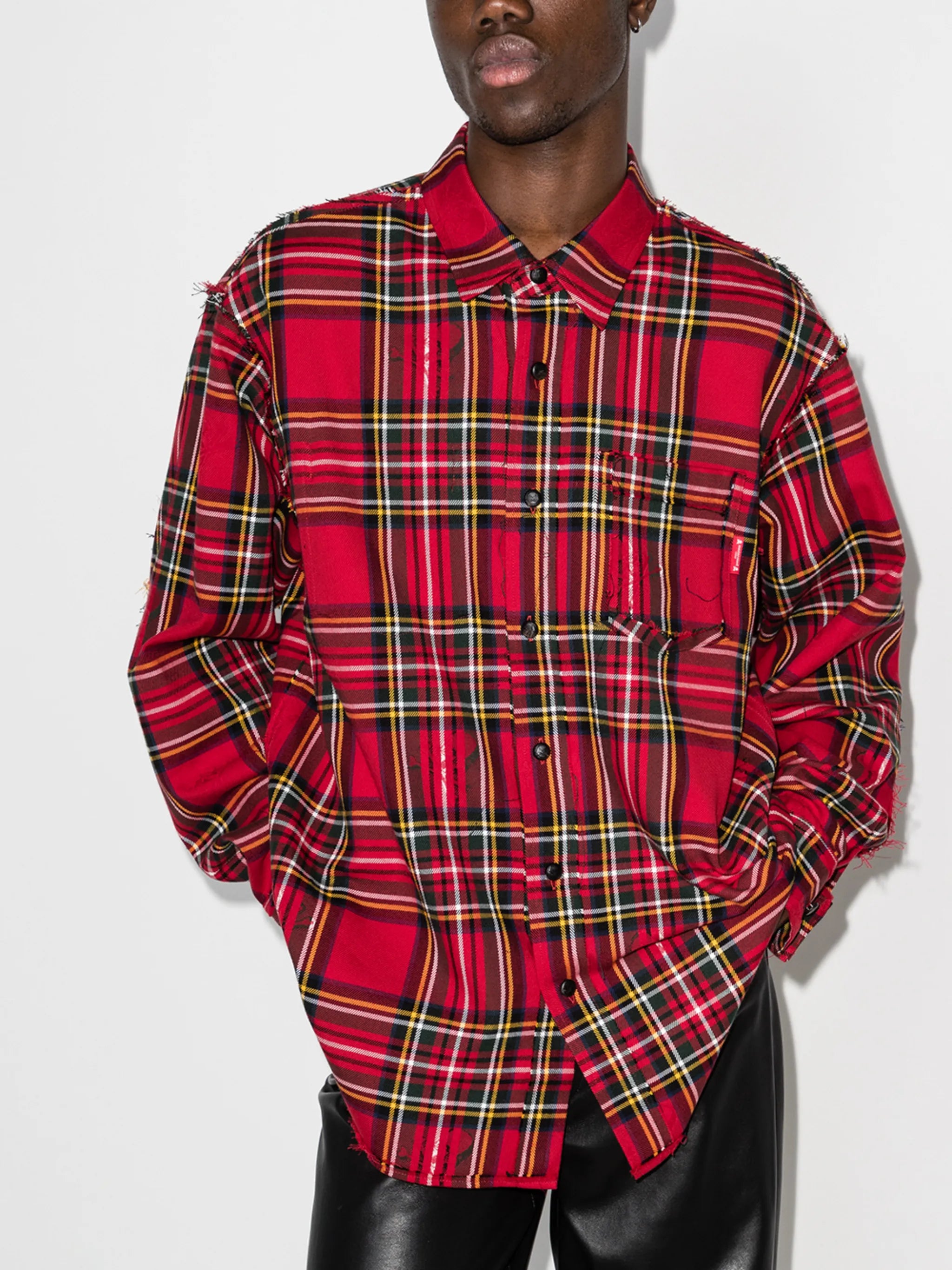 reversible plaid shirt