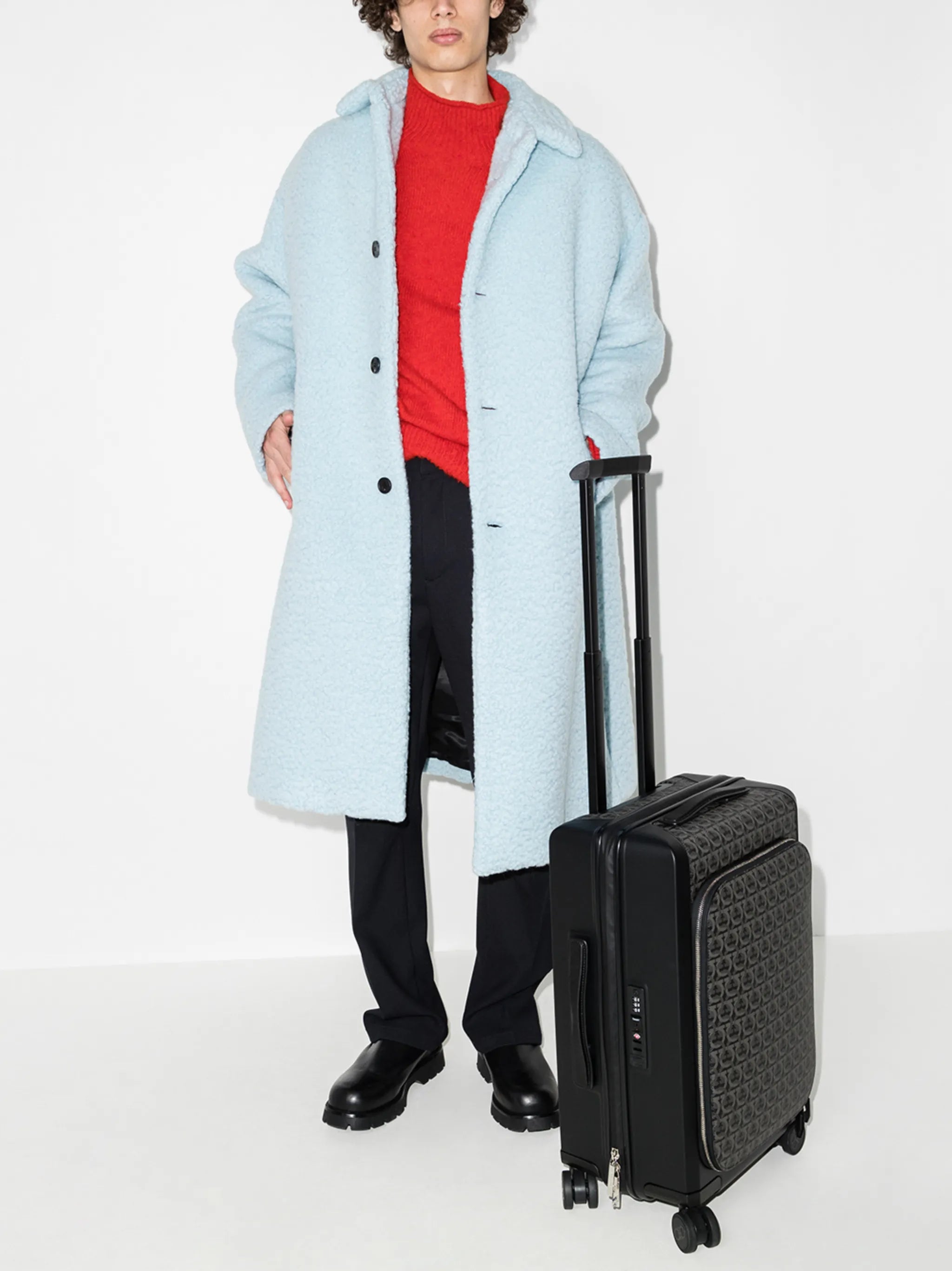 Gancini-print cabin bag
