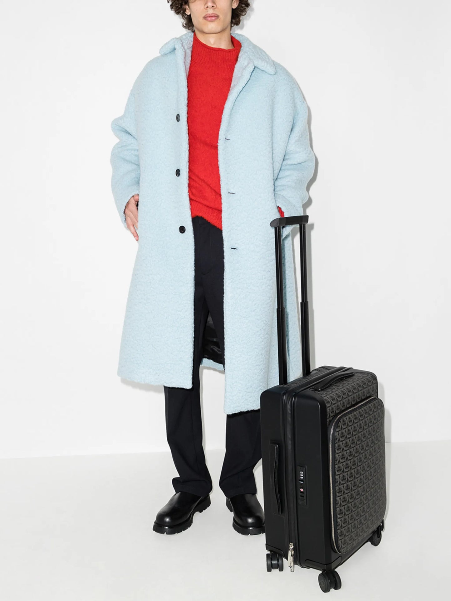 Gancini-print cabin bag