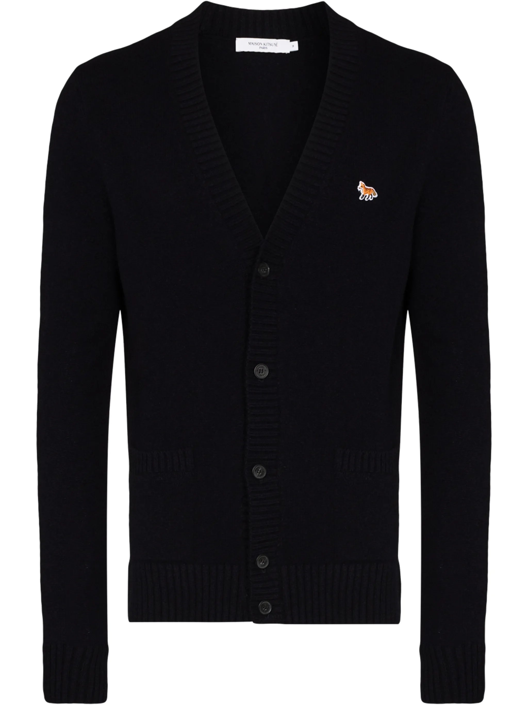 Fox Patch V-neck cardigan