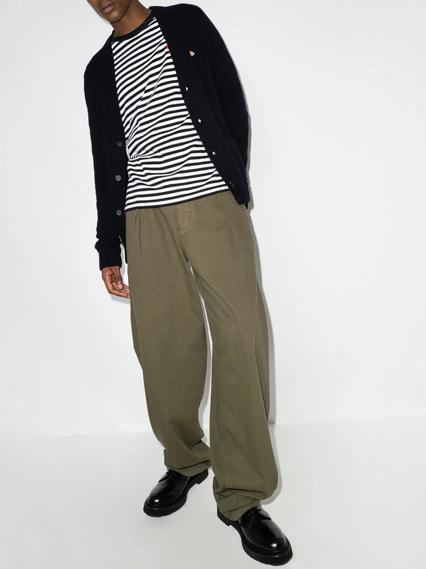 Fox Patch V-neck cardigan