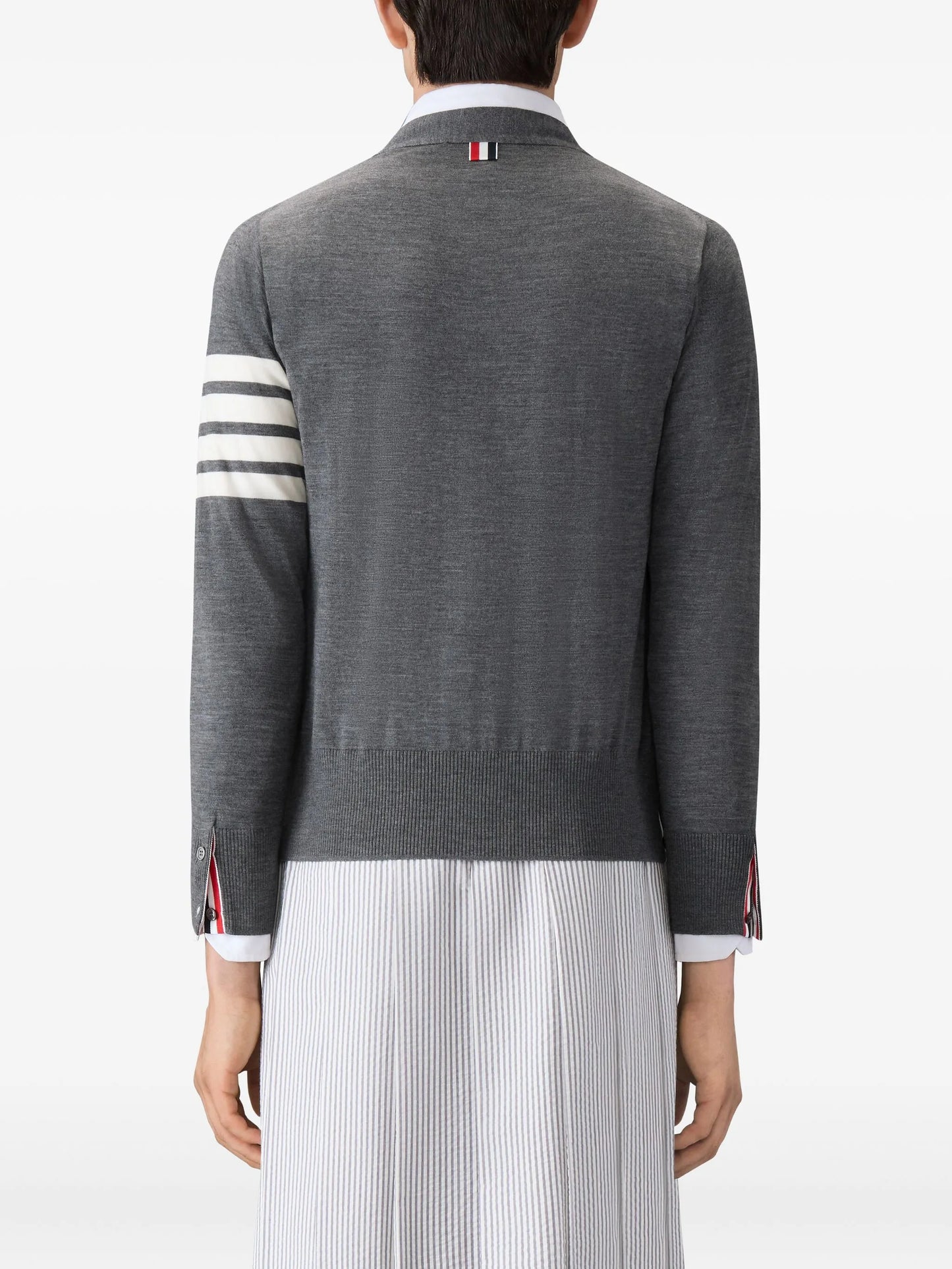 merino wool 4-Bar classic V-neck cardigan