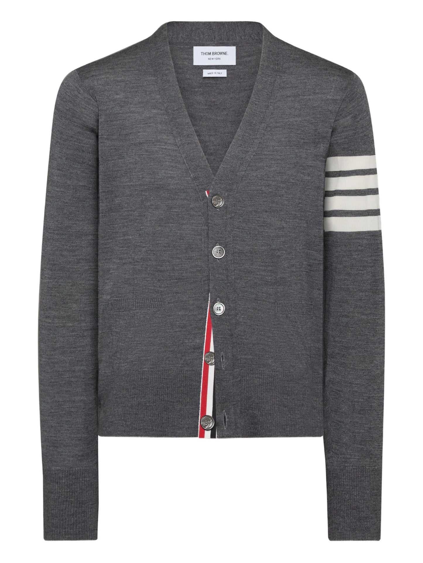 merino wool 4-Bar classic V-neck cardigan