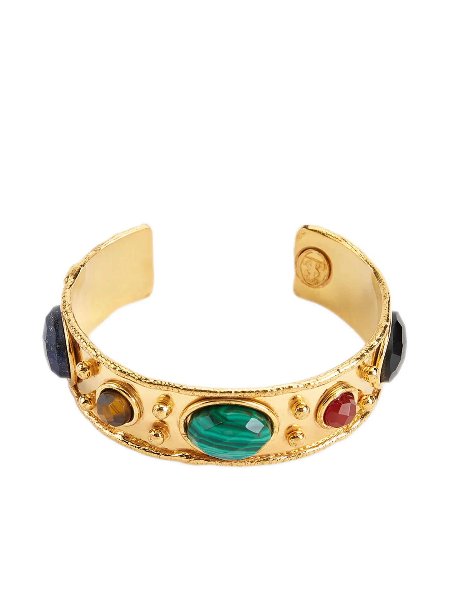 Byzantine faceted gemstone cuff