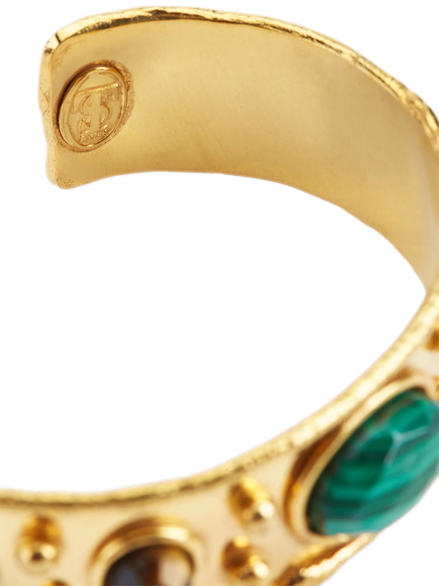 Byzantine faceted gemstone cuff