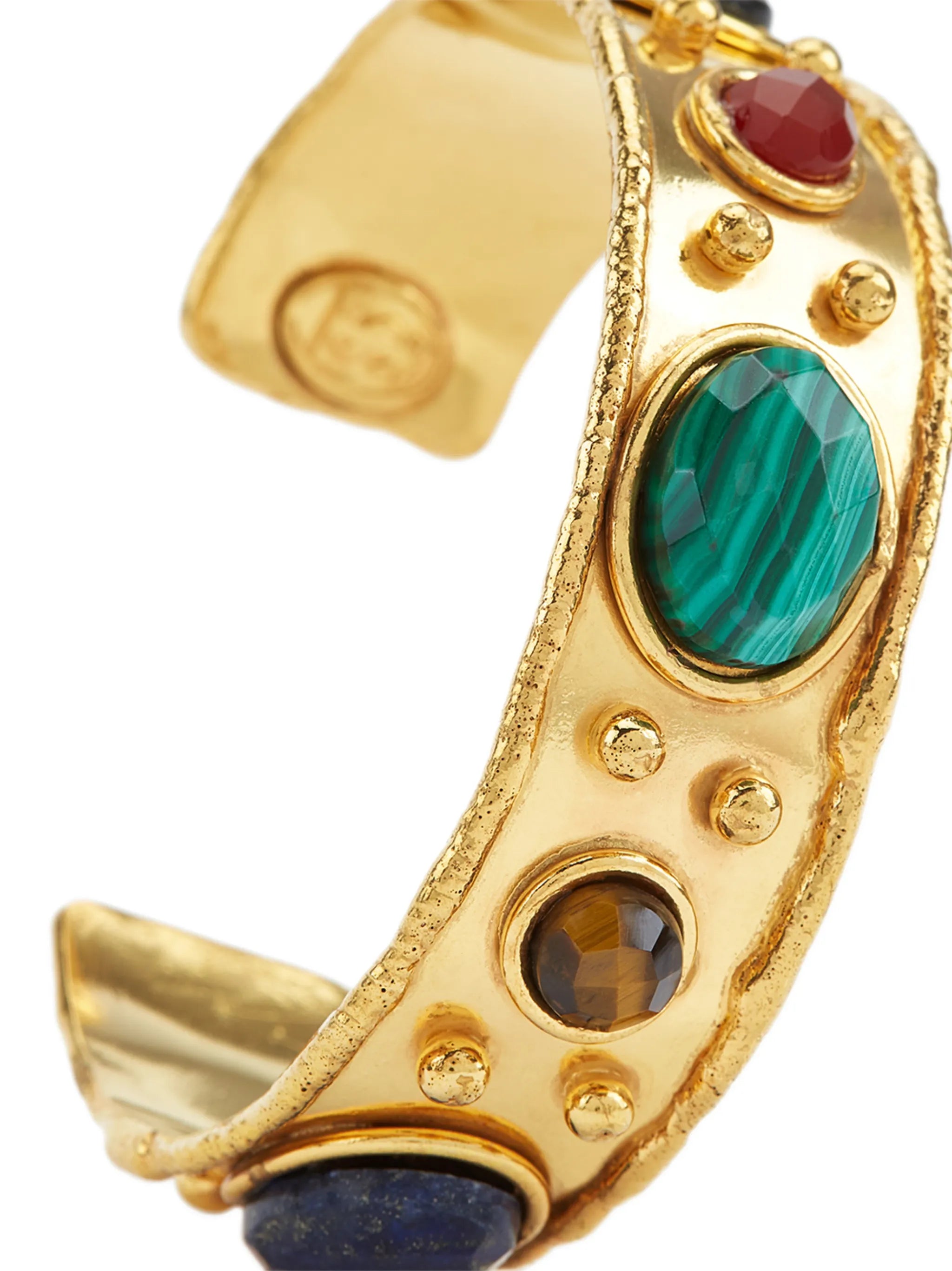 Byzantine faceted gemstone cuff