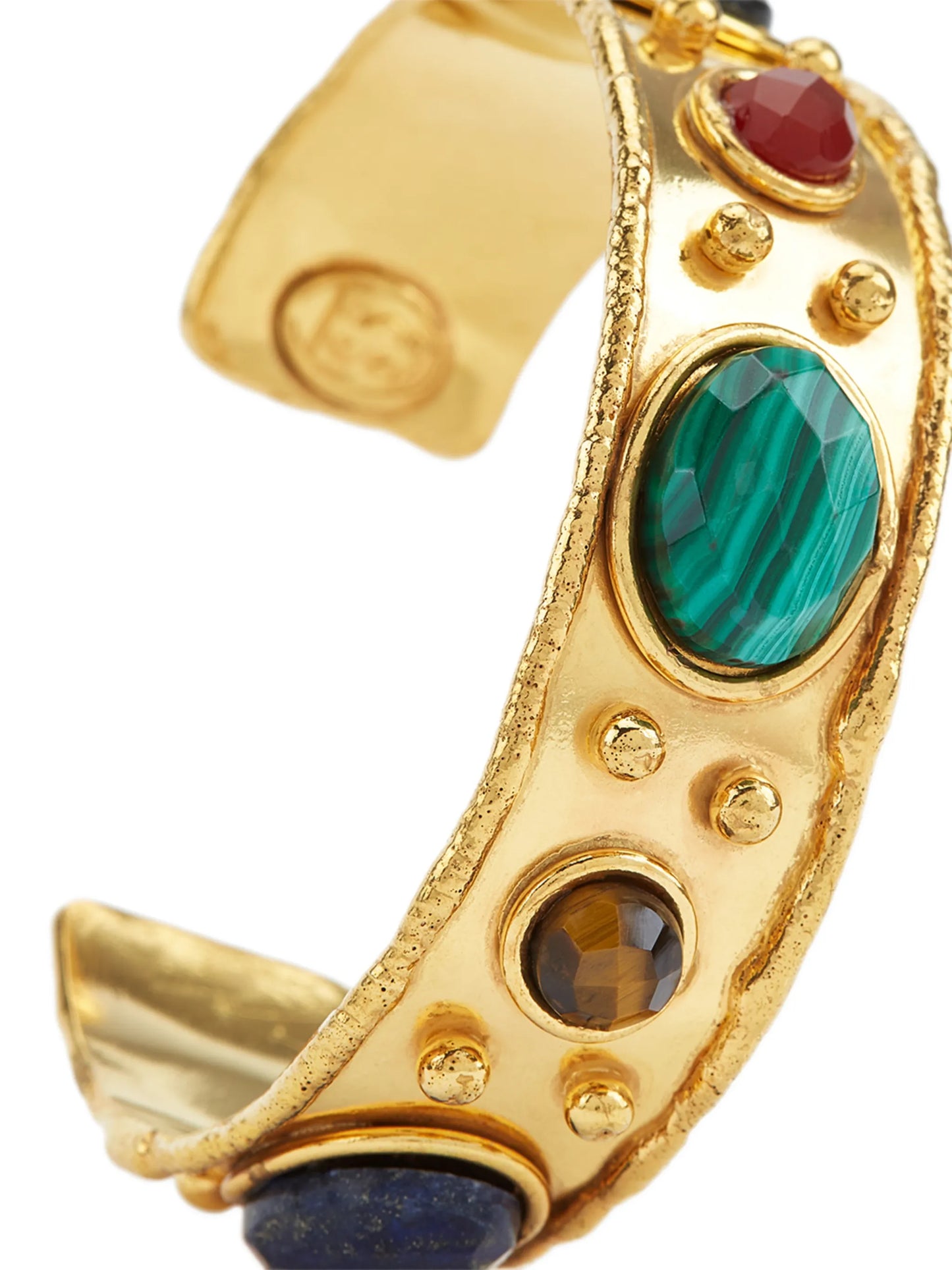 Byzantine faceted gemstone cuff