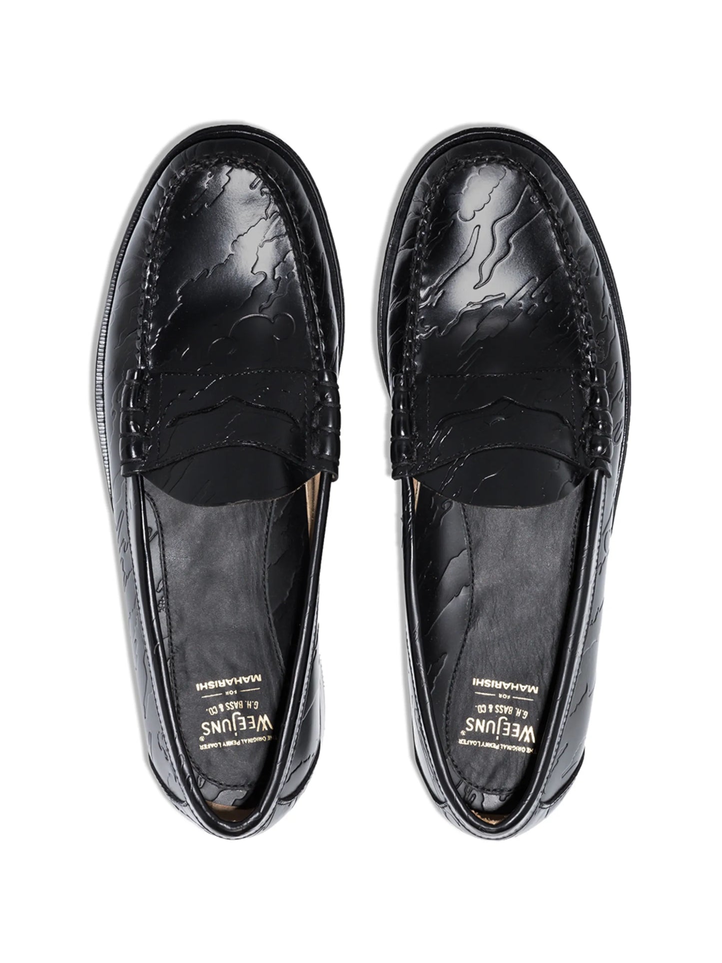 x Maharishi Weejun Larson embossed loafers