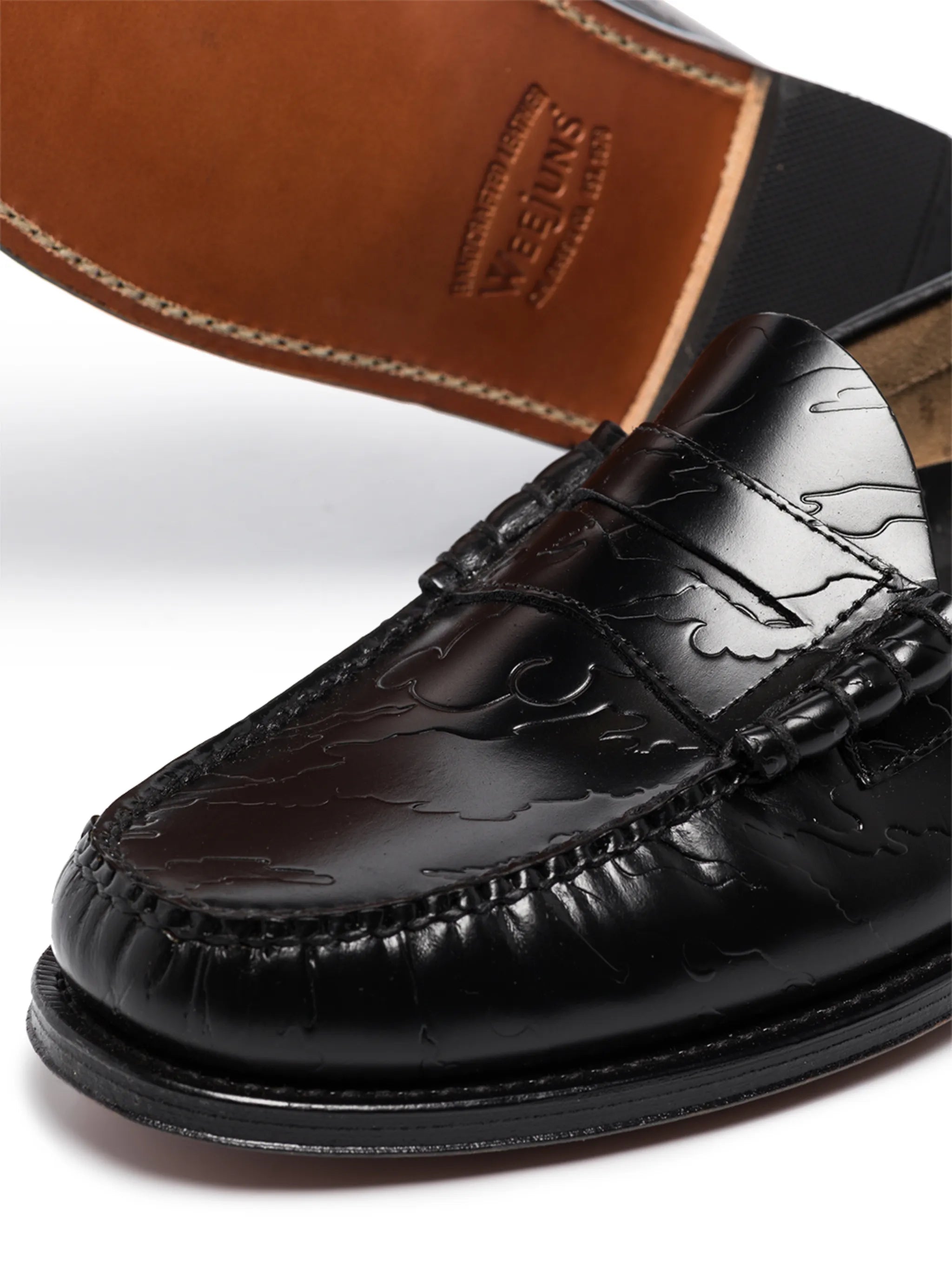 x Maharishi Weejun Larson penny loafers