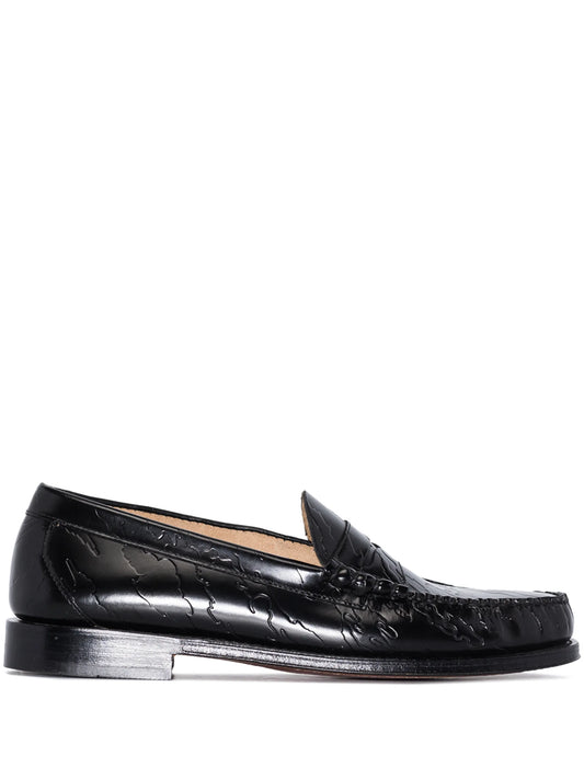 x Maharishi Weejun Larson embossed loafers