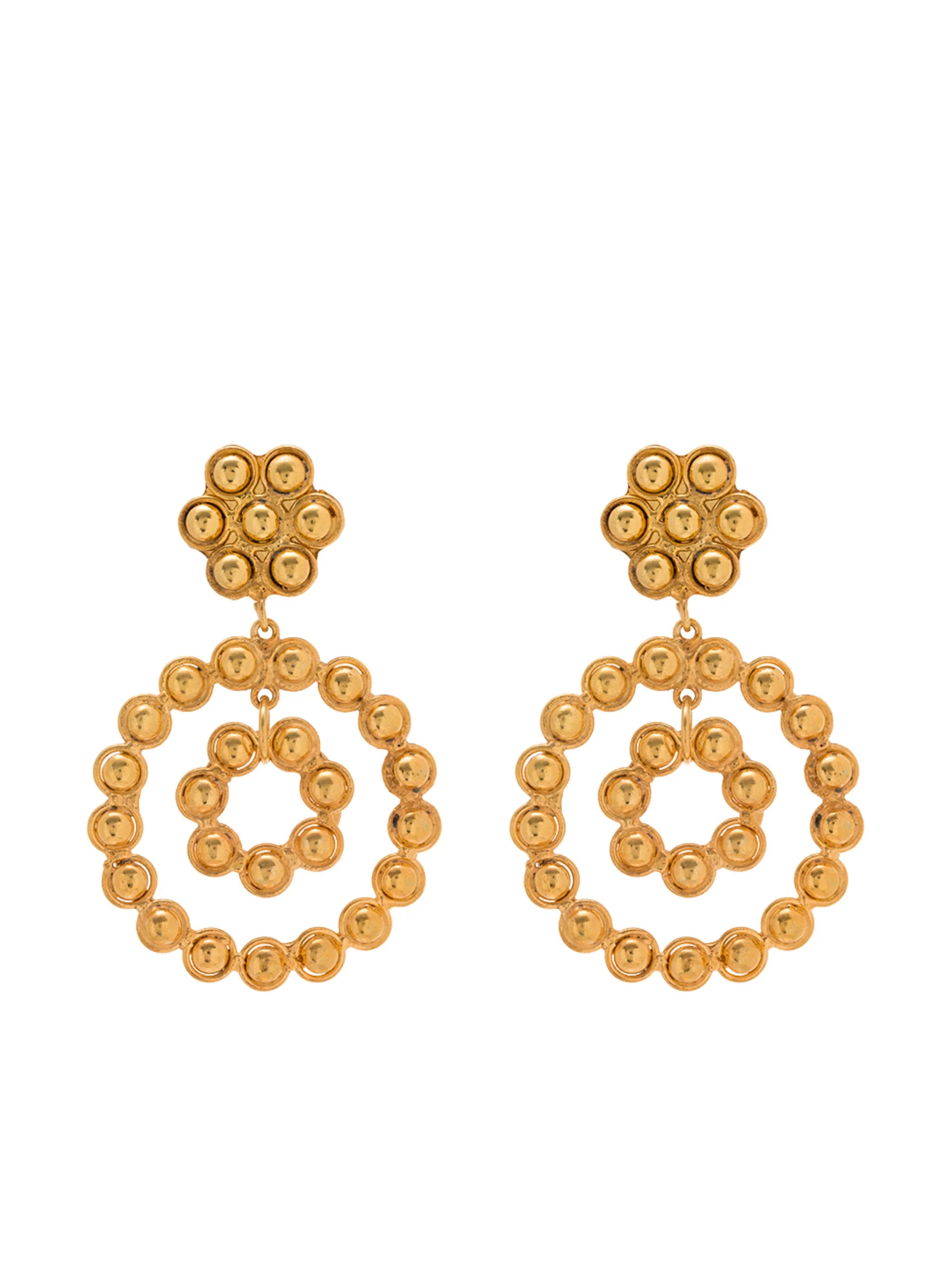 Flower Candies clip-on earrings