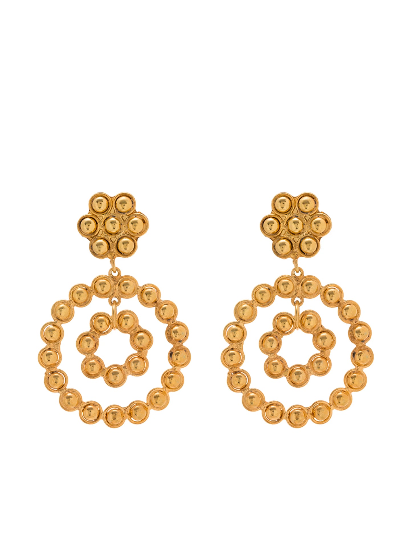 Flower Candies clip-on earrings