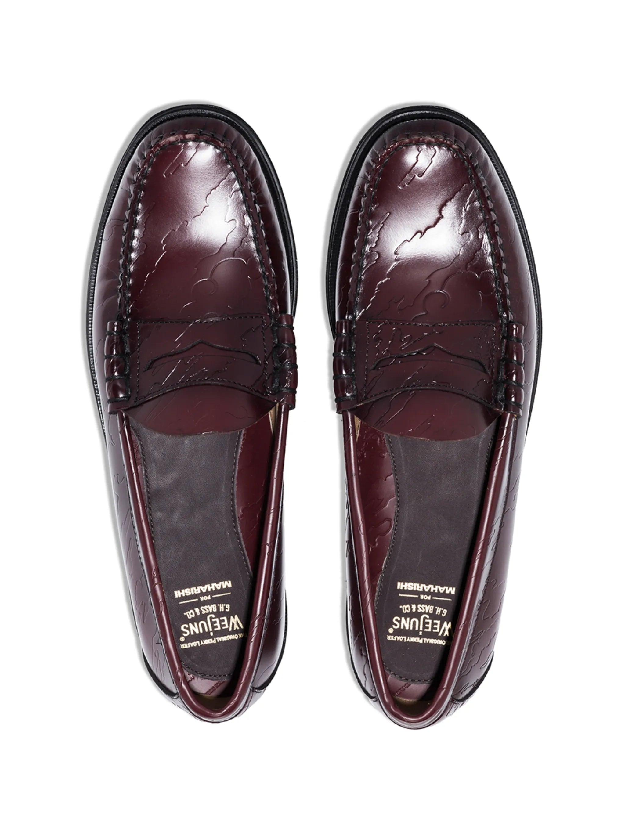 x Maharishi Weejun Larson embossed loafers
