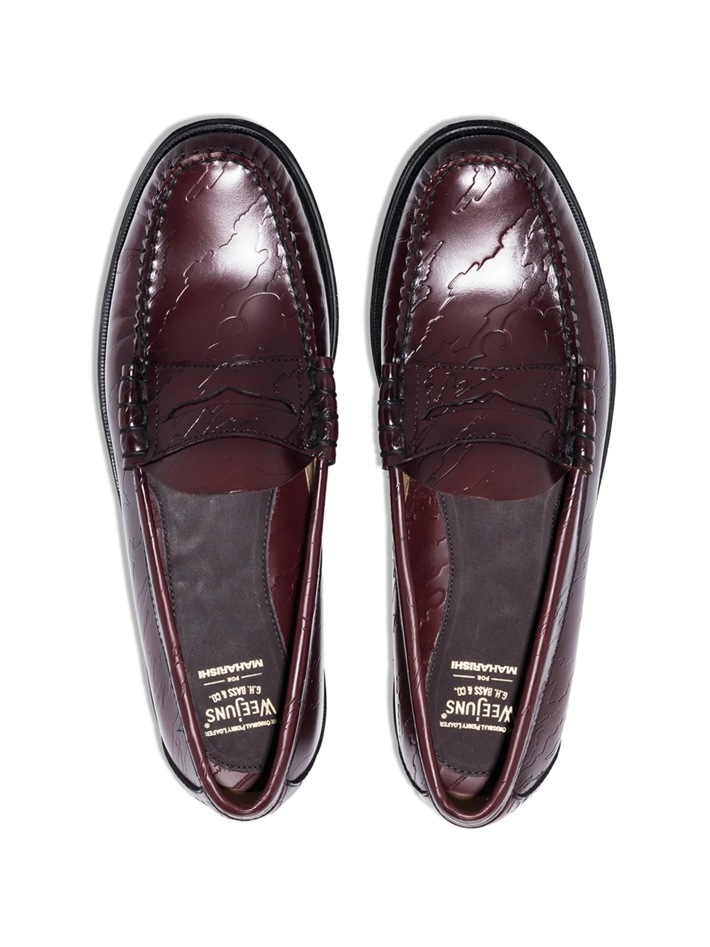 x Maharishi Weejun Larson embossed loafers