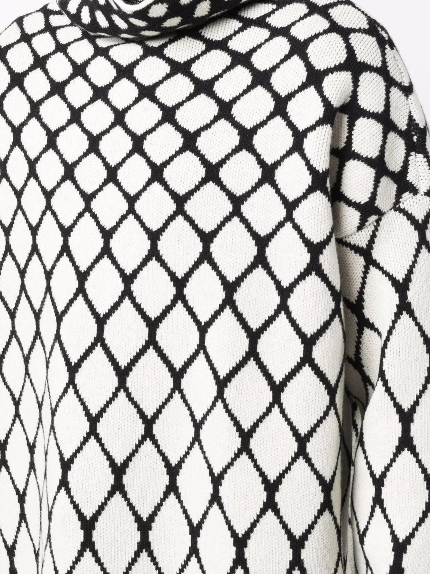 intarsia-knit high-neck jumper