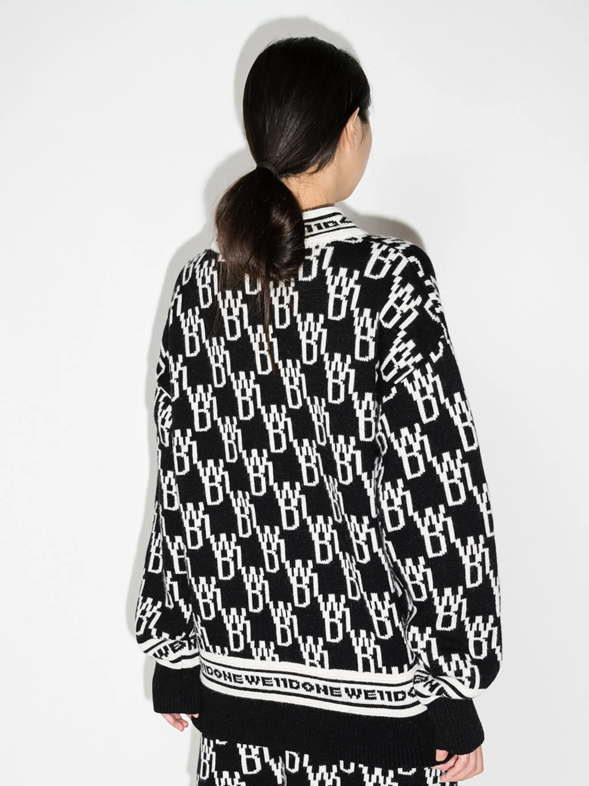 all-over logo crew-neck jumper