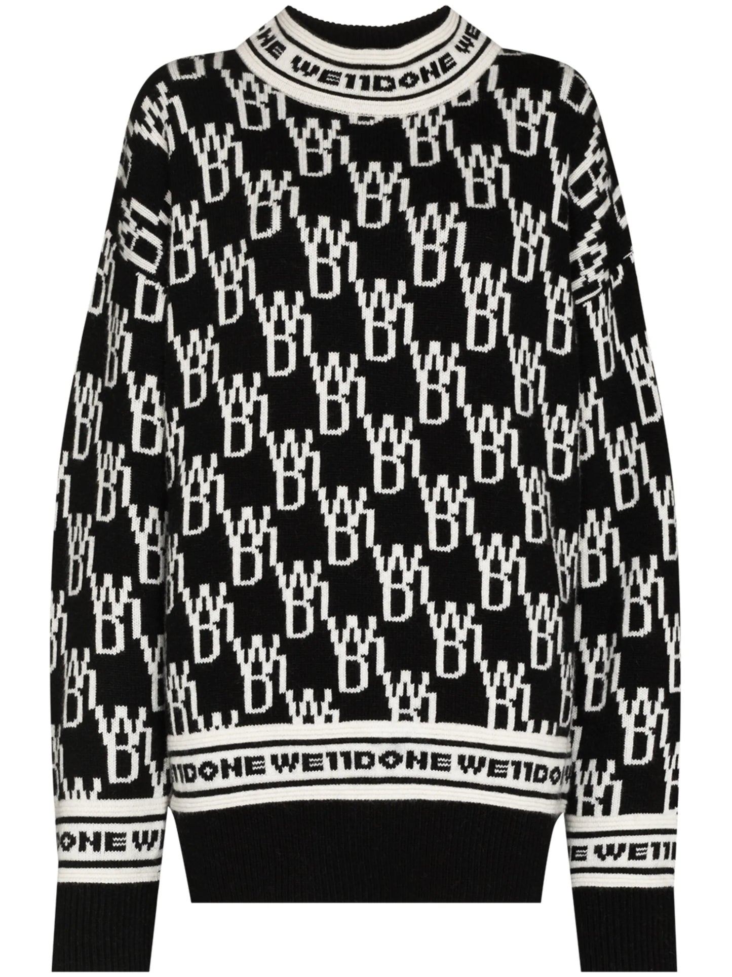 all-over logo crew-neck jumper