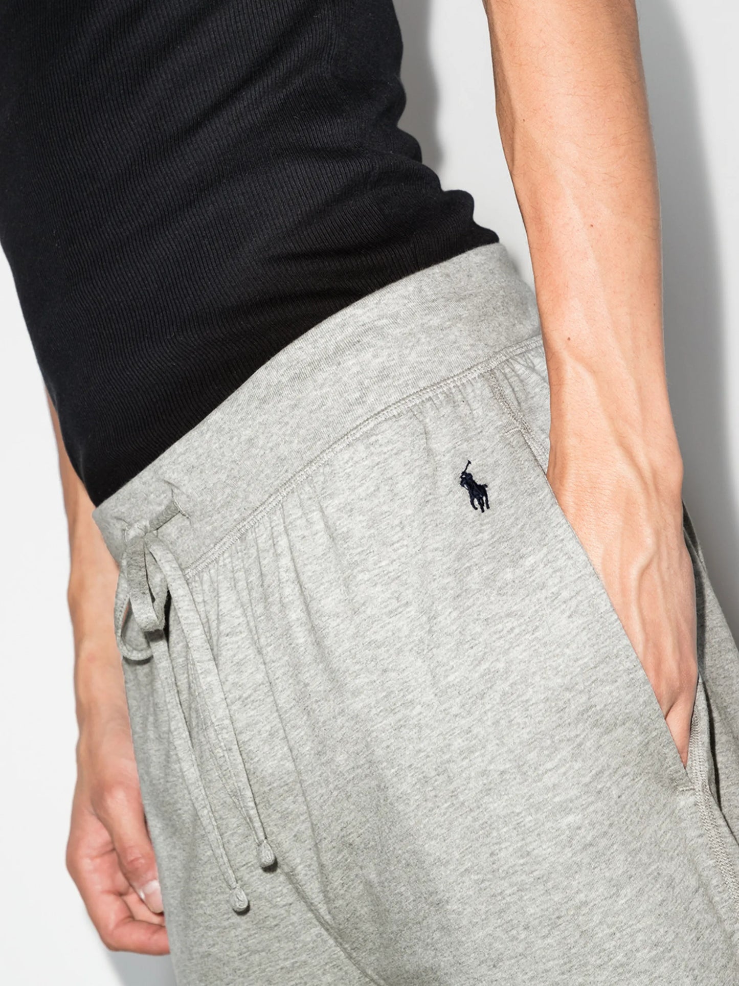 logo-embroidered tapered track pants