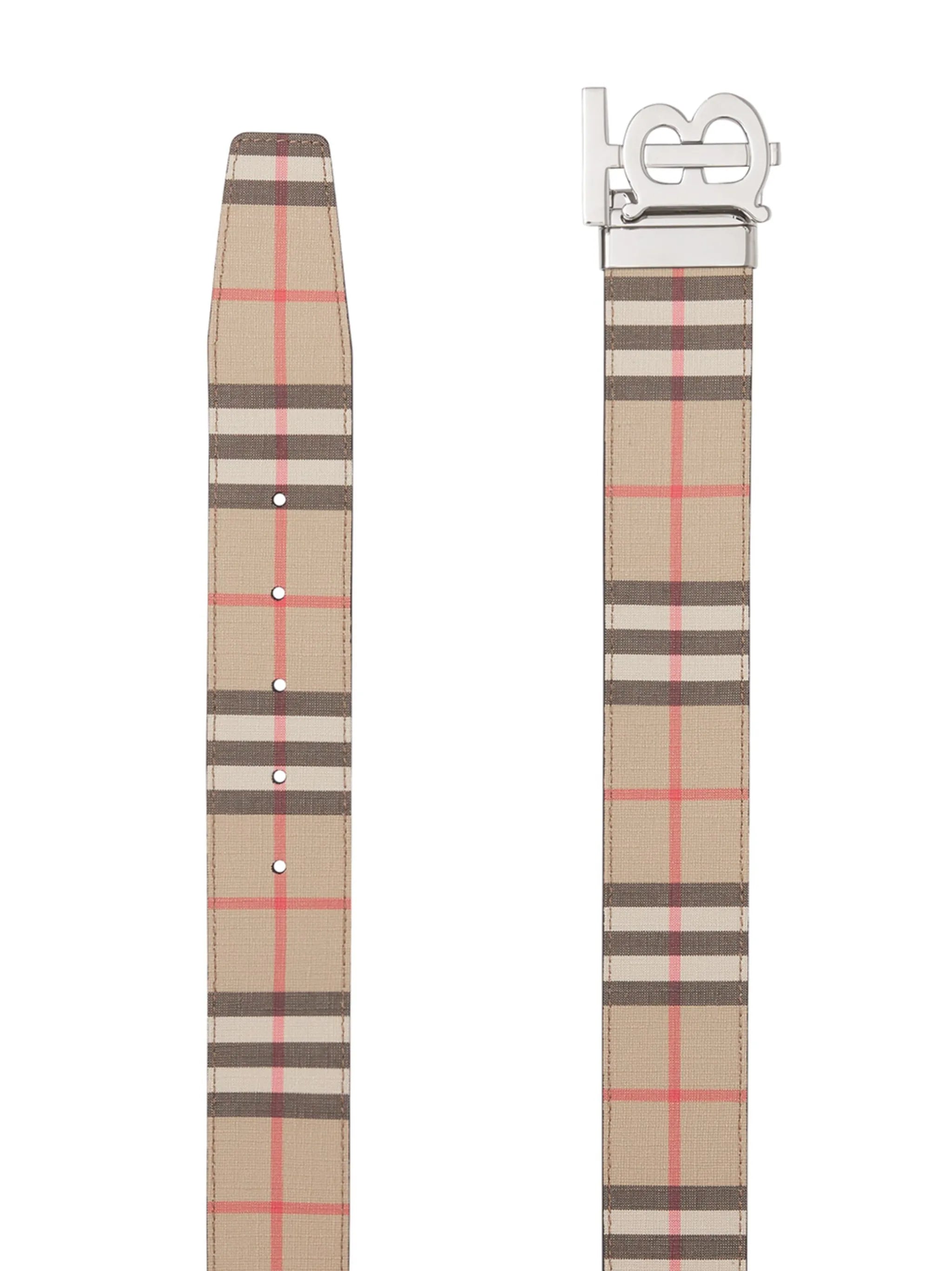 reversible monogram-plaque Vintage Check belt