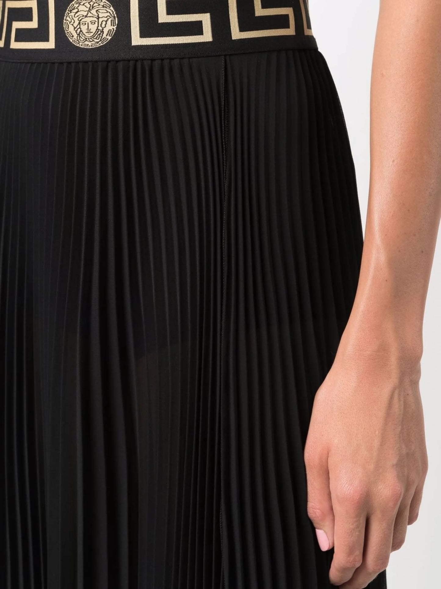 Greca-trim maxi skirt