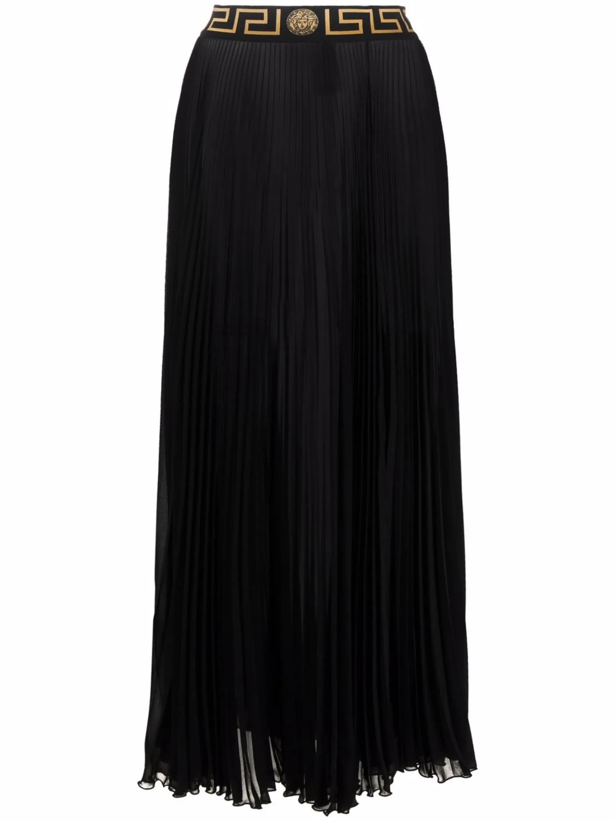 Greca-trim maxi skirt
