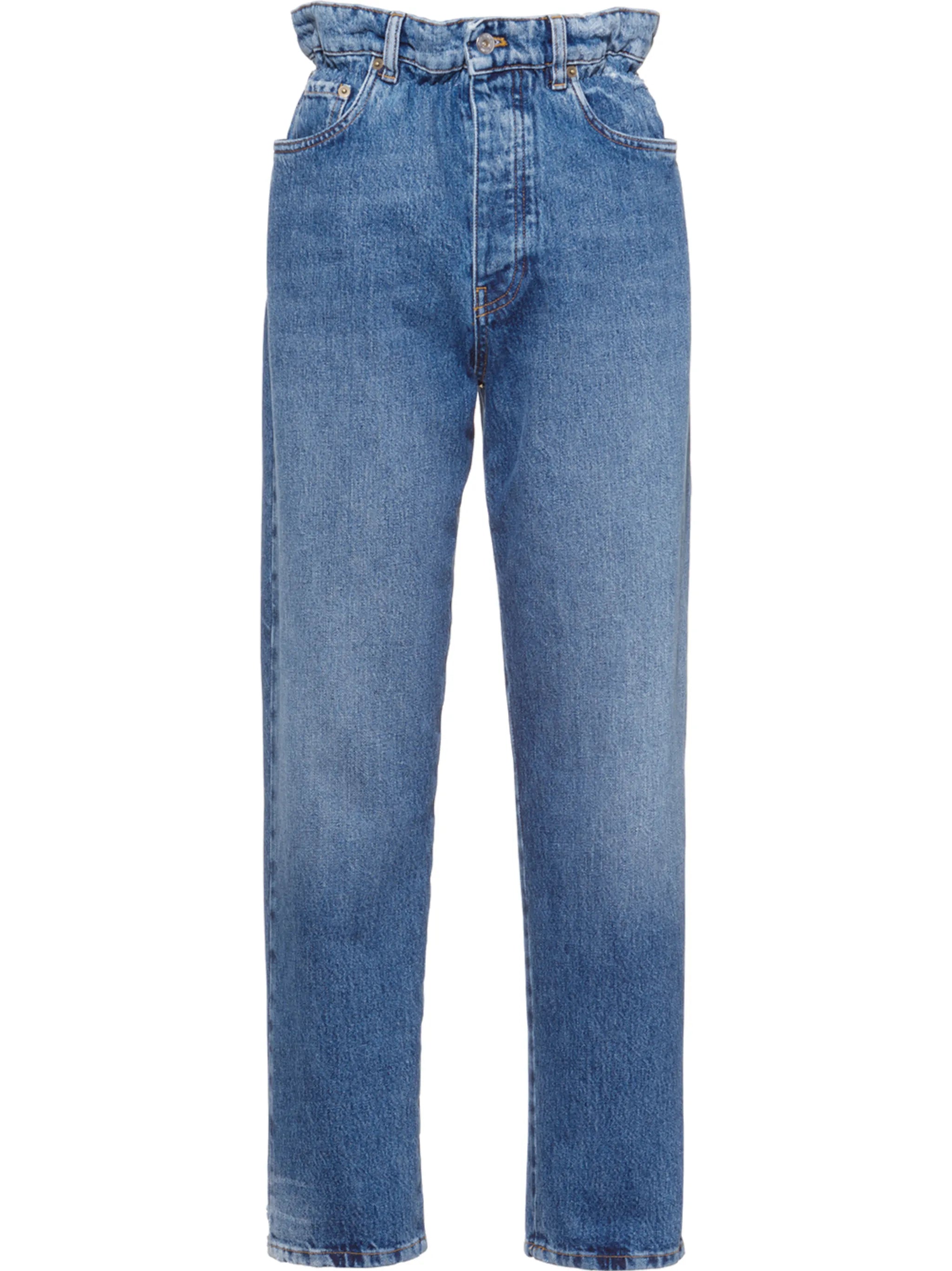 paperbag high-waist jeans