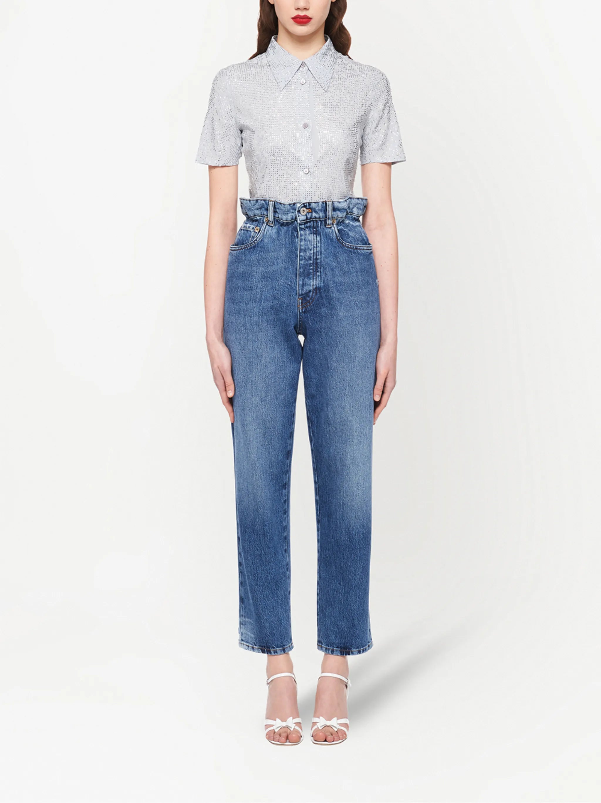 paperbag high-waist jeans