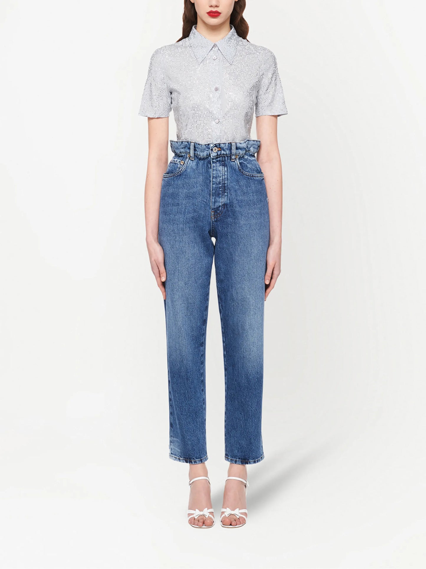 paperbag high-waist jeans