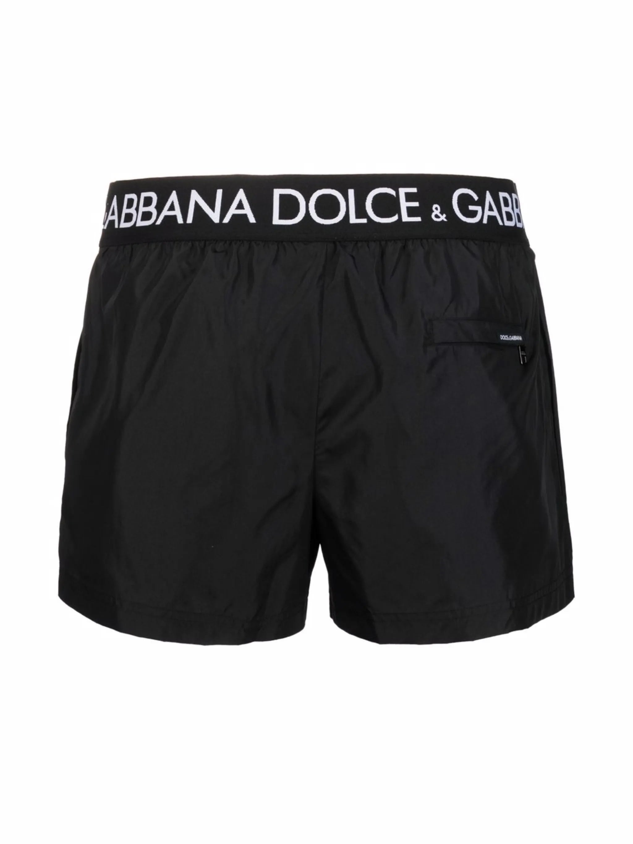 logo-waistband swim shorts