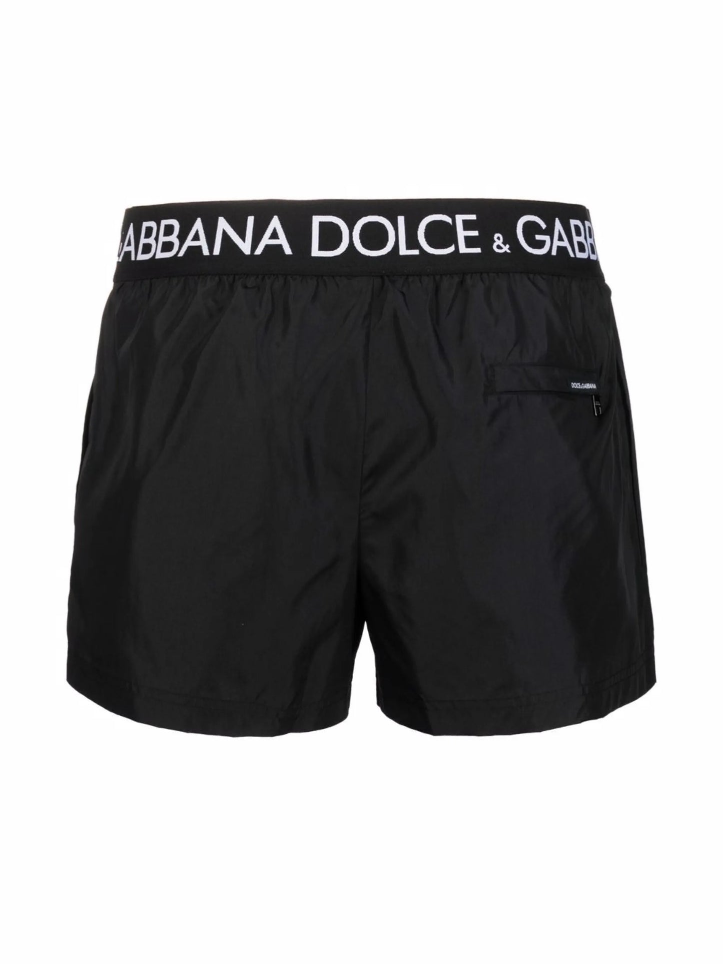 logo-waistband swim shorts