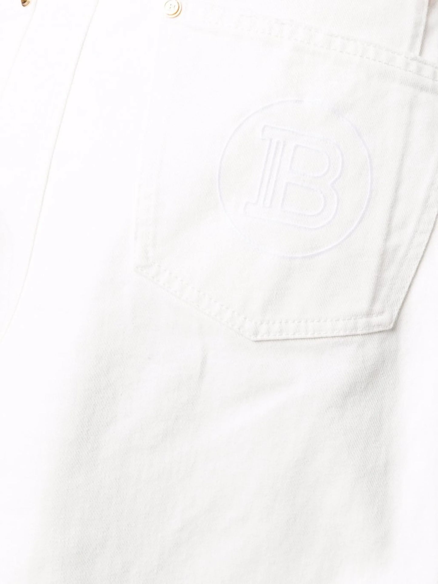 straight-leg denim jeans