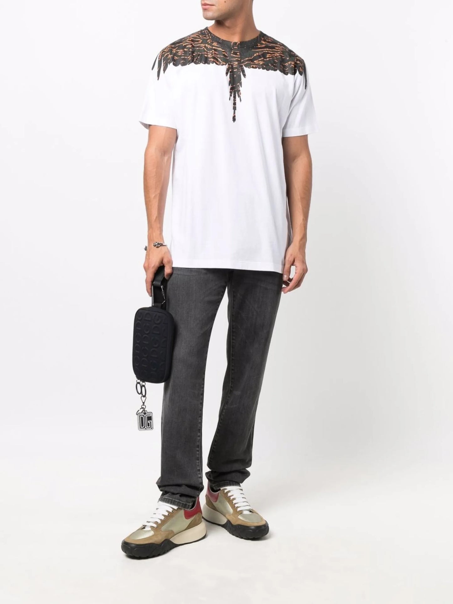 wings-print T-shirt